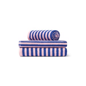 Bongusta håndklæde - Dazzling Blue/Rose -  50x80cm.
